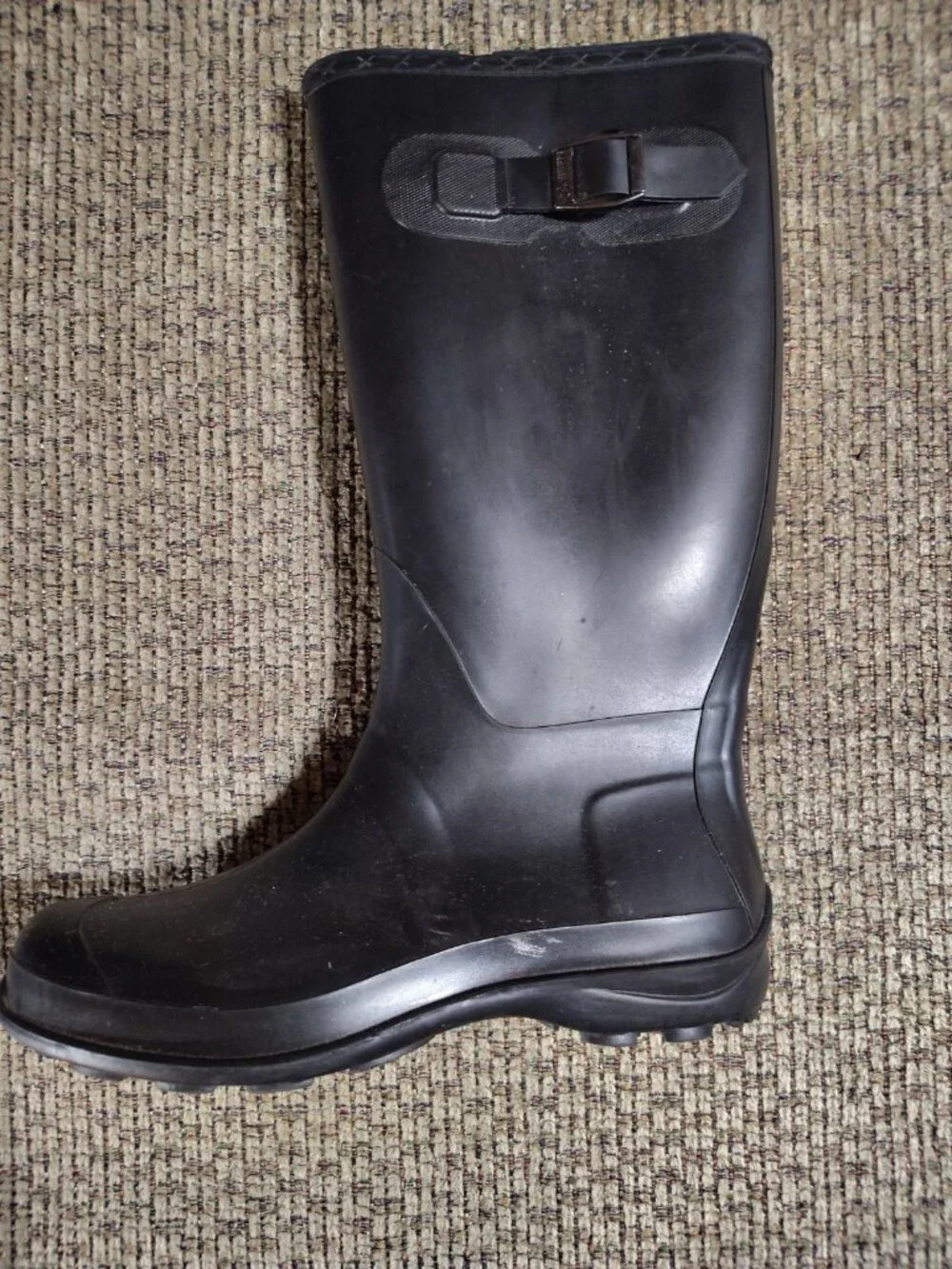 Kamik Olivia Tall Waterproof Rain Snow Black Rubber Boots Women Size 9